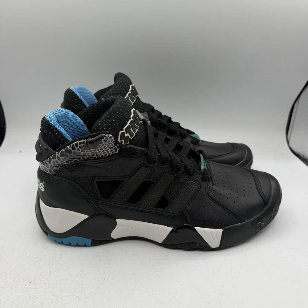 Adidas Streetball Basketball Shoes Mens Sz 9 Black Sneakers D67890